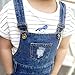Toddler Baby Denim for Grils Suspender Pants Outfits Jean Comfortable Pants Fashion Leisure Style Kids Trousers