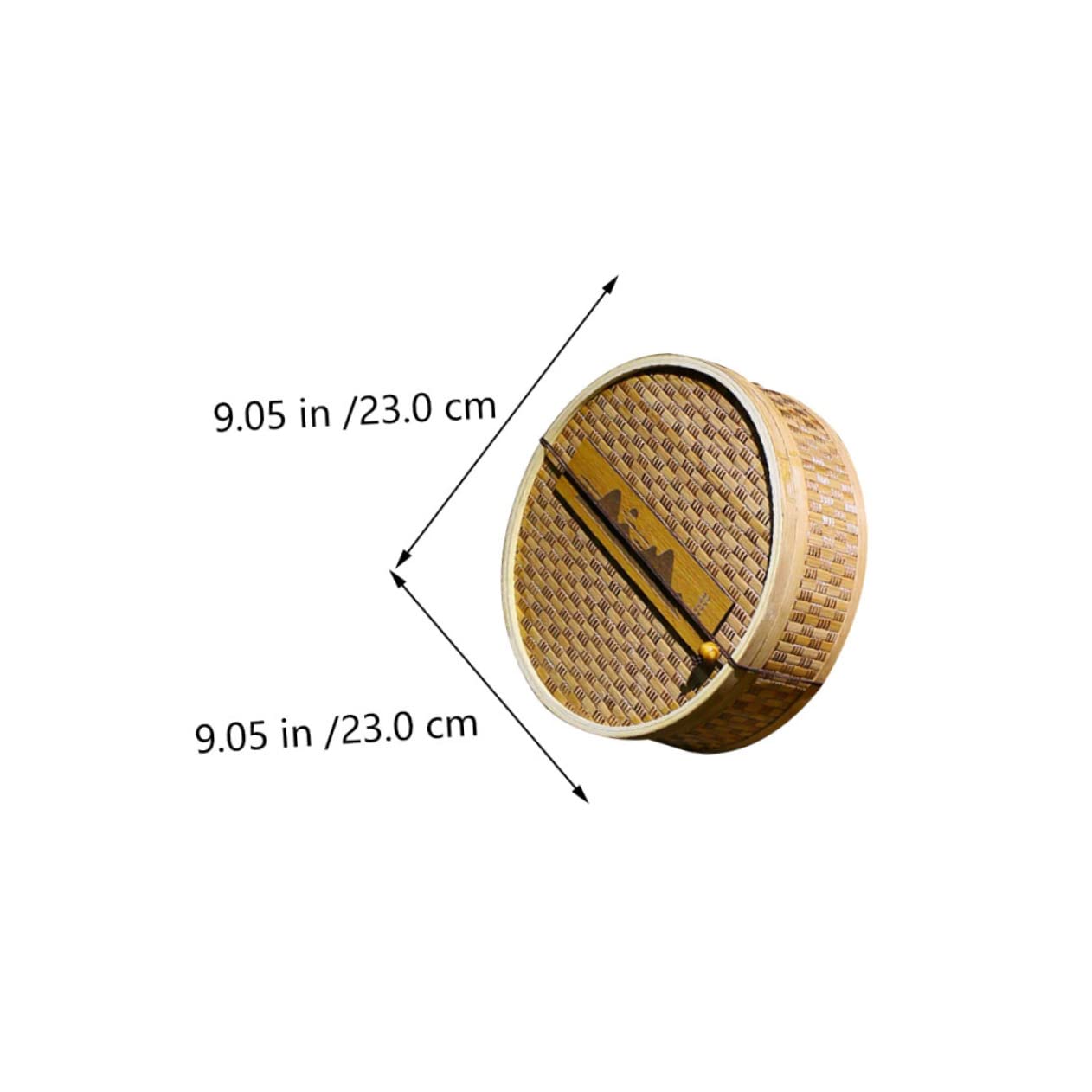 OUNONA 1Pc Brick Tea Storage Box Woven Container for PU Tea Cakes Breathable Design for Preserving Freshness present Box