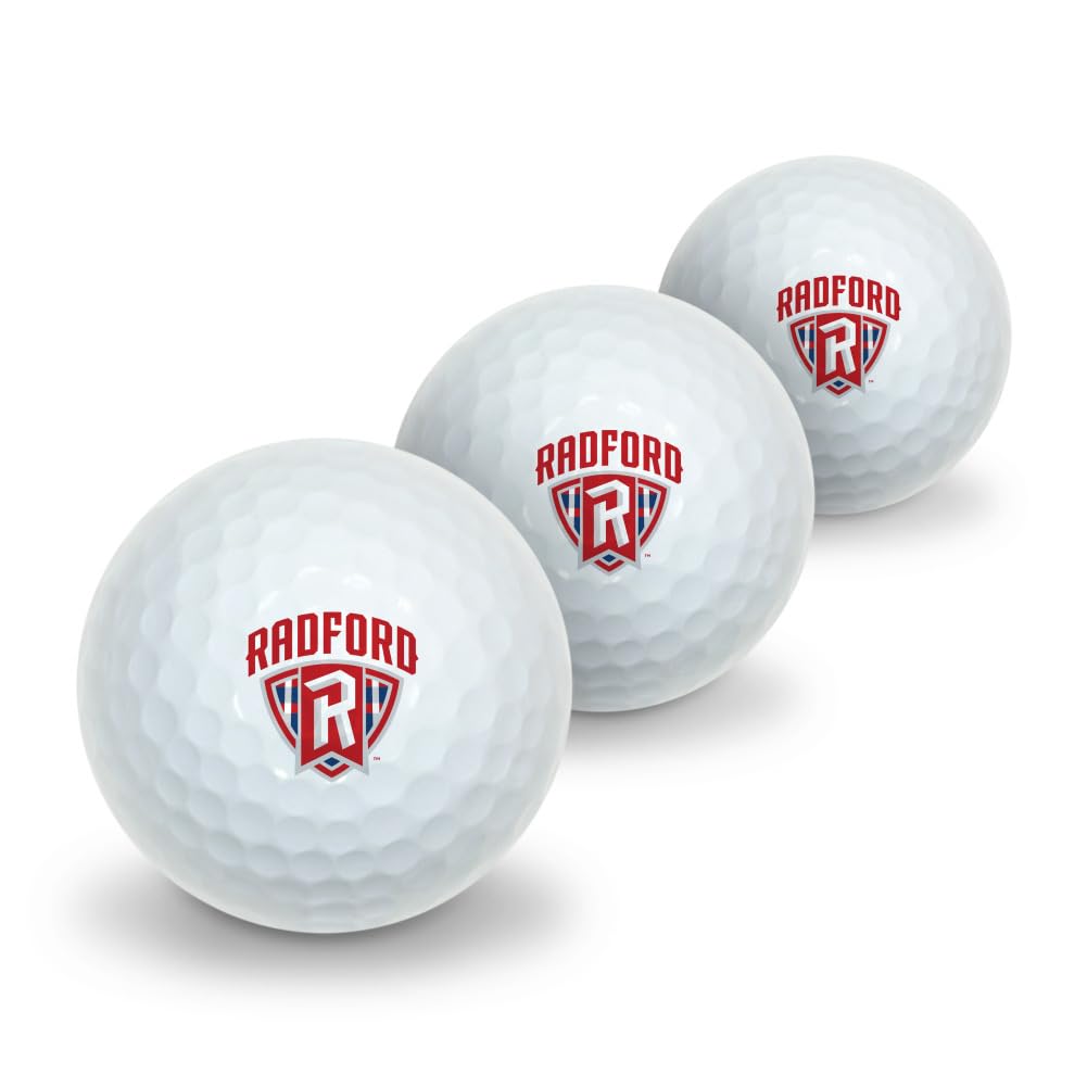 GRAPHICS & MORE Radford University Novelty Golf Balls 3 Pack