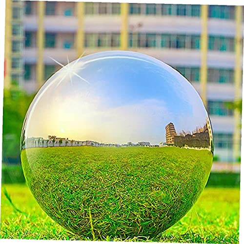 Stainless Steel Gazing Ball 13.8cm Mirror Polished Reflective Sphere Seamless Hollow Globe 3PCS - Image 5