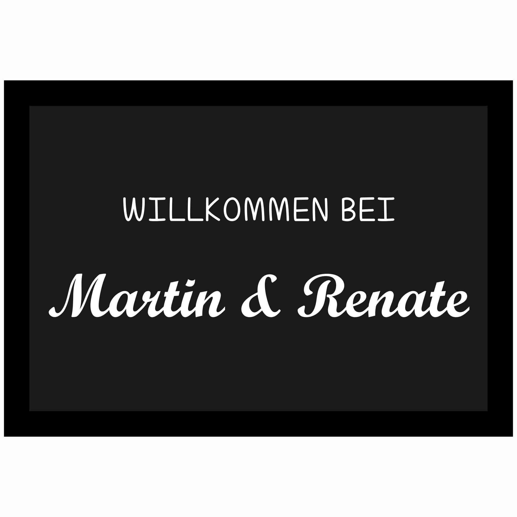 Personalisierte Fußmatte – Mit Eigenem Text, Foto Oder Logo | Schmutzfangmatte Für Tür & Flur, 90x60 Cm