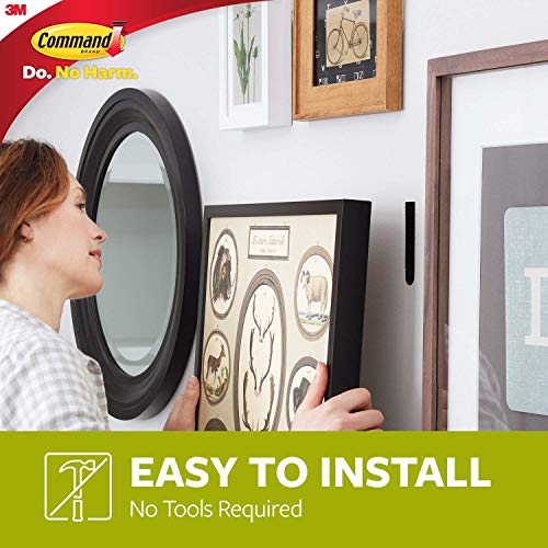 Image of Picture Hanging Strips, Black, Large, 12-Pk.