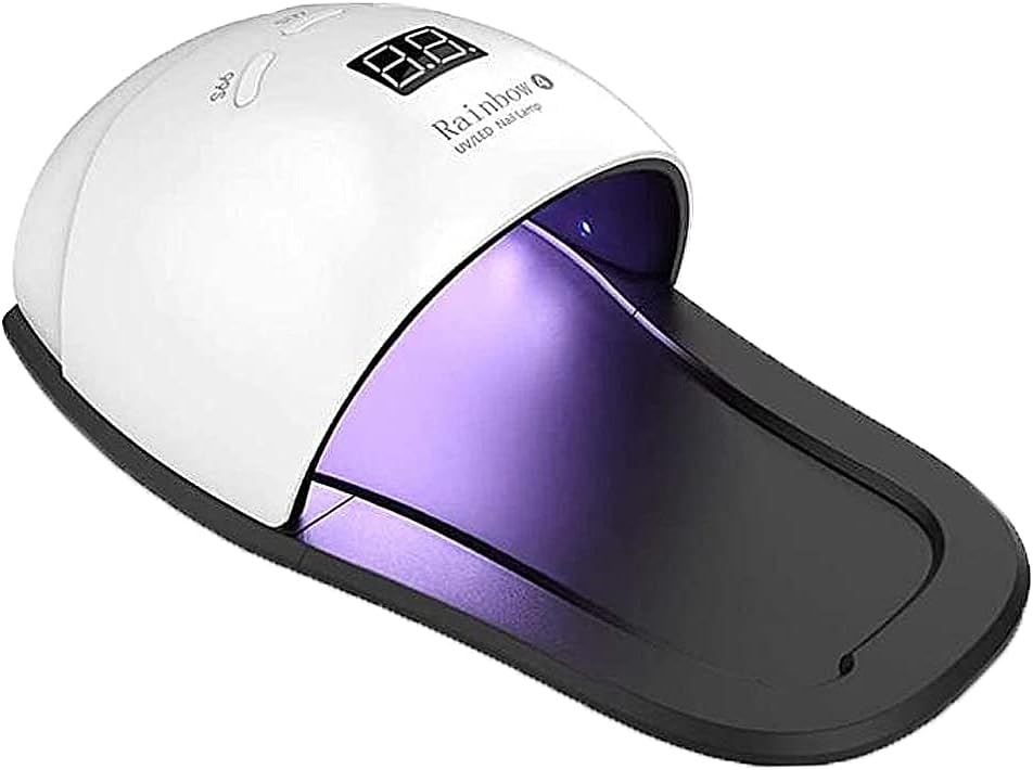 2 in 1 LED 48W UV Nail Dryer, Smart Auto-Sensing 4 Timer Setting, Portable Mini Professional Quickly Curing Purple