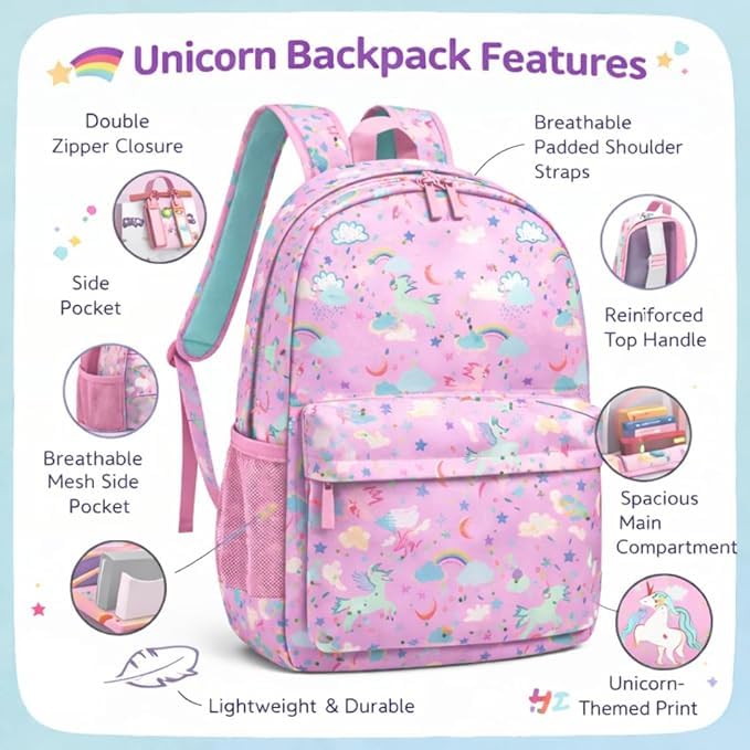 Image of College bag for girls and boys, Office Bag for Men & Women, 15.6 Inch Laptop Backpack, Water Resistant & Lightweight School and Tuition Bag, 2 Compartments with Bottle Holder