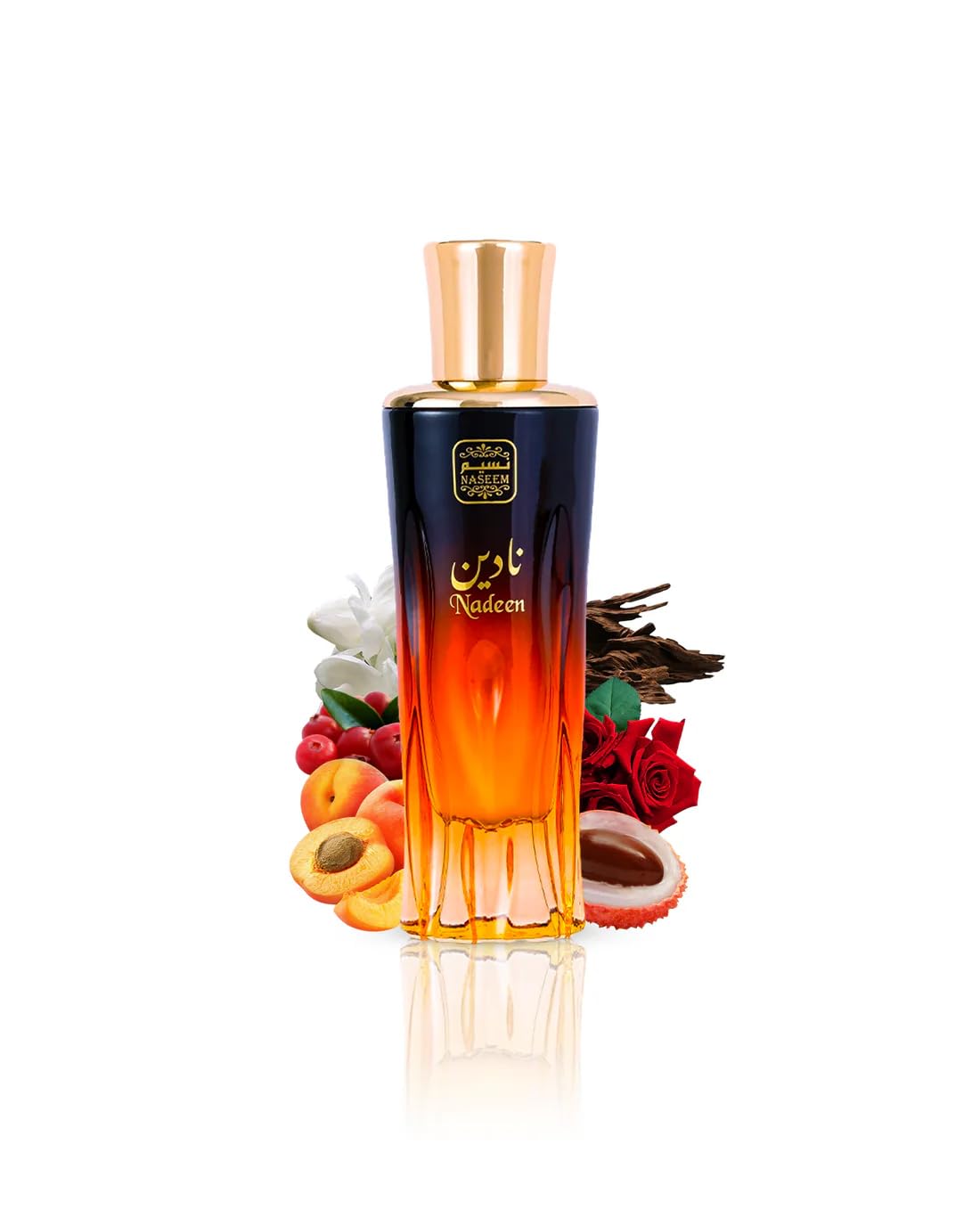 NASEEM Nadeen Aqua Alcohol-Free Water Perfume 80ml - Unisex Eau De Parfum - Enchanting Rose, Jasmine & Agarwood Blend - Perfect for Everyday Wear & Romantic Evenings