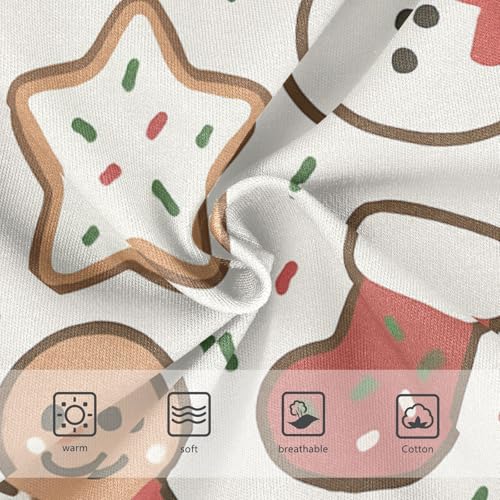 Christmas Cookies Pattern Girls' Panties Training Comfort Underwear for Baby Girls in Sizes 2T,3T, 4T, 5T, 6Y and 8Y3