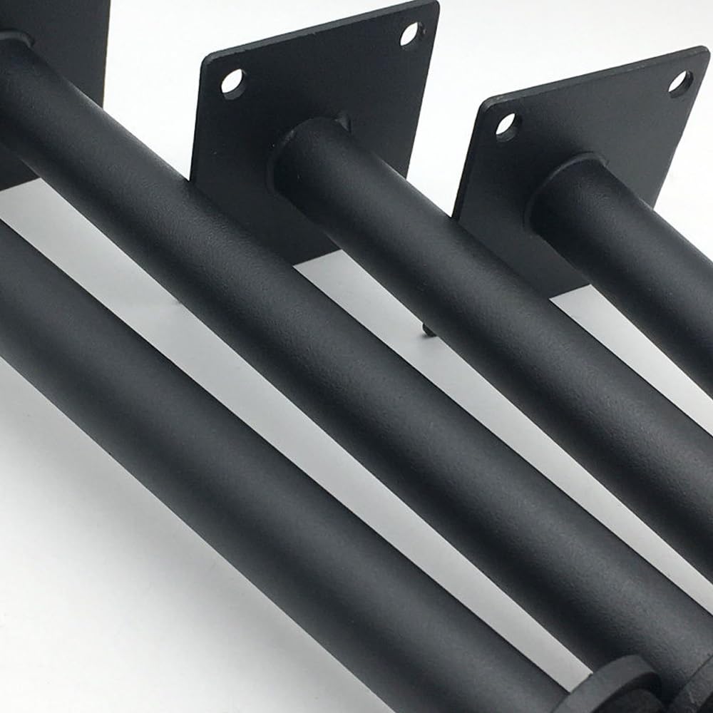 Genérico 4 Elevadores De Metal para Muebles, Patas Redondas Ajustables En Altura para Armarios, Estantes De Cocina, Sofás Y Otomanas(Negro,25cm/9.8in)
