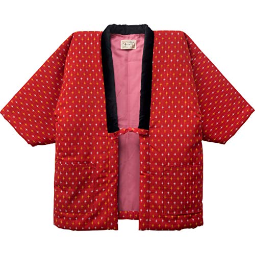 Hanten (cotton jacket made in japan kimono-style) ladies' (medium…