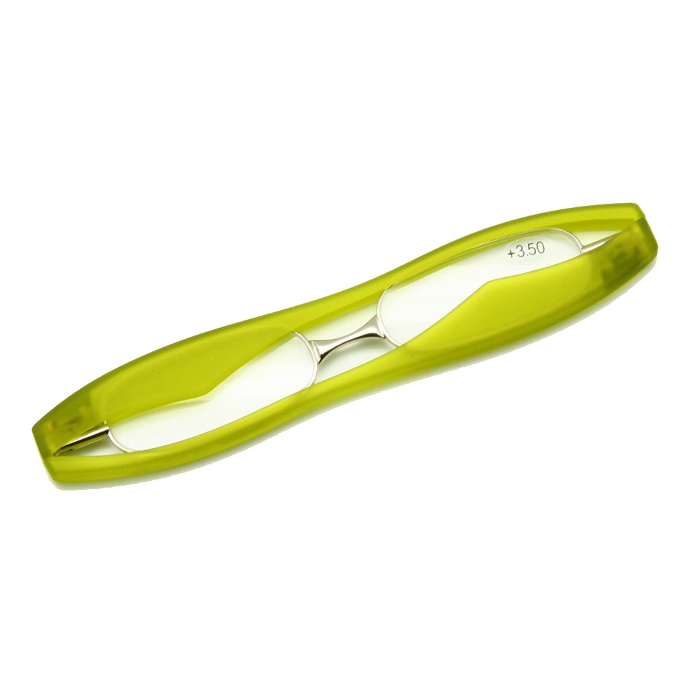 EnzoDate Big Frame Podreader Folding Reading Glasses, Mini Pocket Reader, Presbyopic Glasses