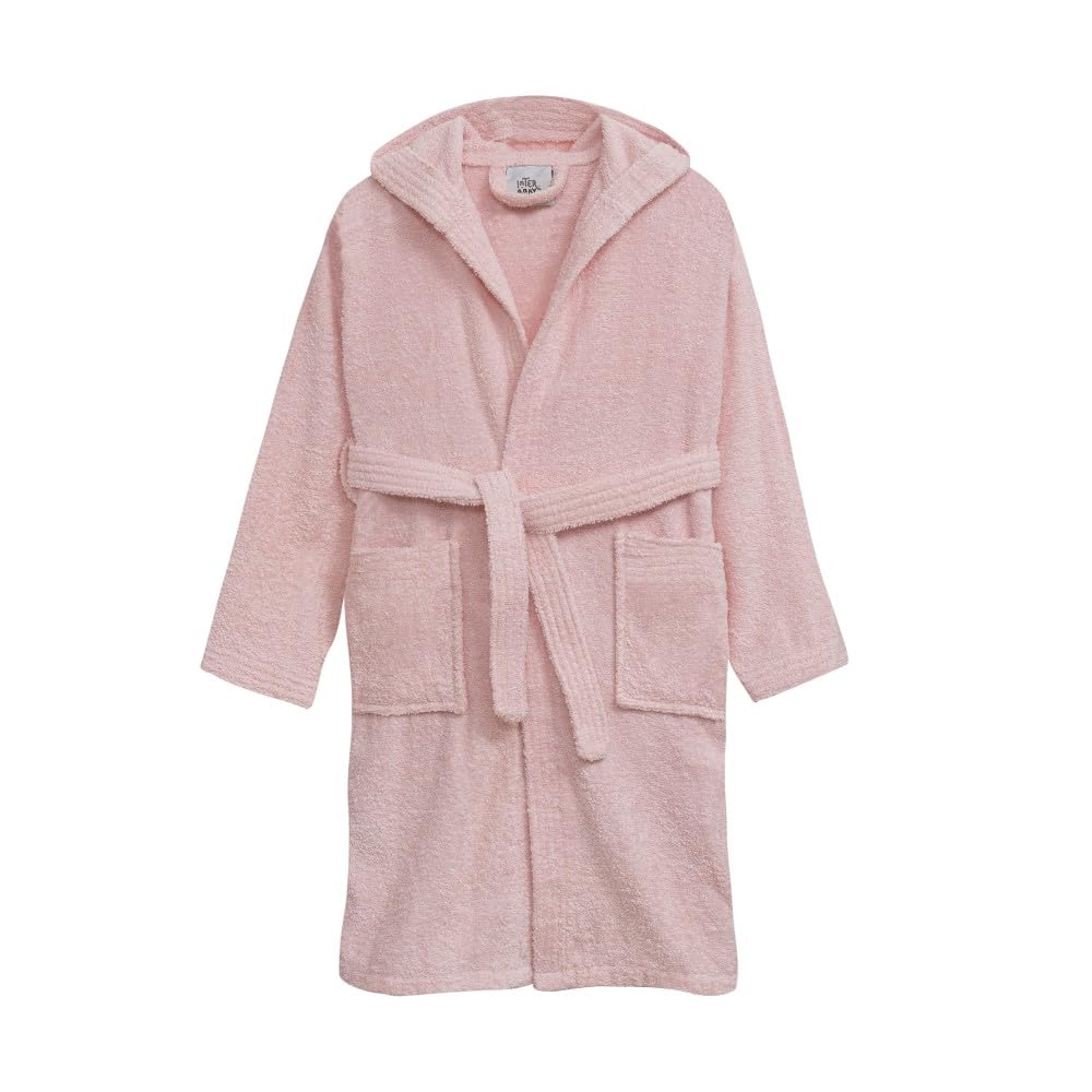 Interbaby Albornoz Liso Peignoir bébé unisexe 0-24, rose, 10 ans