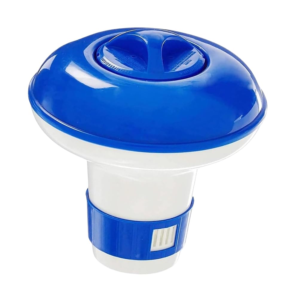 Hot Tub Chlorine Dispenser, Pool Chlorine Floater with Adjustable Flow, Floating Tablet Dispenser for Small Pools, Spa, Ice Bath, Fits Chlorine or Bromine Tablets