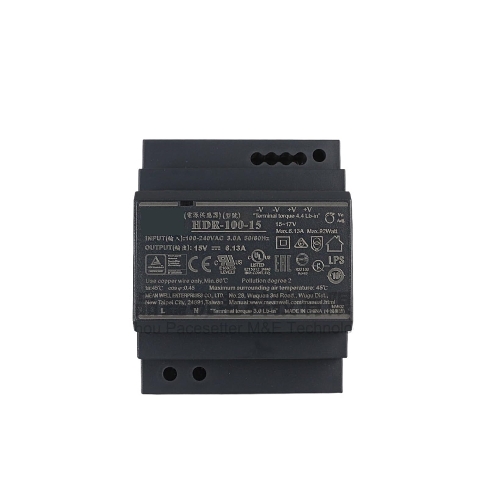 BRODEFUP HDR-100-12 HDR-100-15 HDR-100-24 HDR-100-48 12V/15V/24V/48V-N switching power supply(HDR-100-24N)
