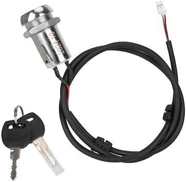 Electric Scooter Electric Door Lock, Waterproof Electric Lock for Kukirin G4 Scooter with 2 Keys, E-Scooter Switch Lock Core Accessories Replacement