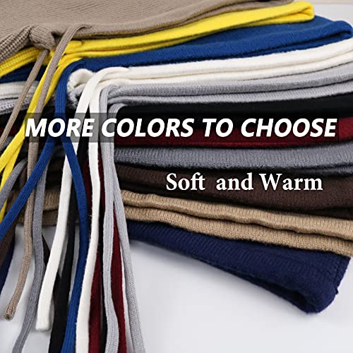 Facecozy Women Balaclava Winter Autumn Knit Beanie Hats For Women Warm Outdoor Ski Cap (Light Beige) #TOP4