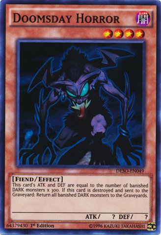 YU-GI-OH!Doomsday Horror (DESO-EN049) - Destiny Soldiers - 1st Edition - Super Rare