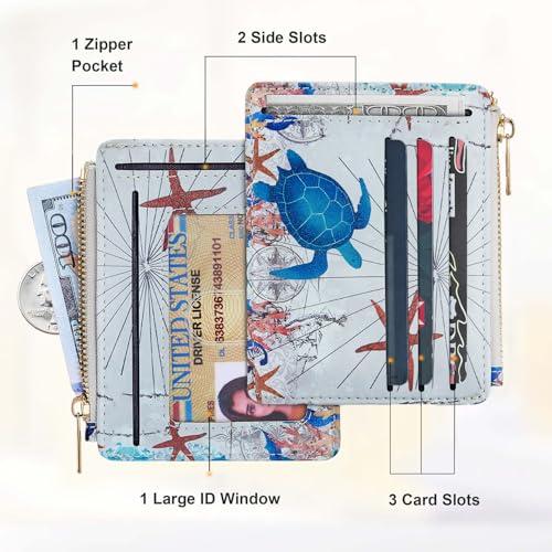 Image of Sodsay Card Case Slim Front Pocket Wallet for Women Credit Card Holder with Keychain | Slim, Front Pocket, Credit Card Holder, with Keychain