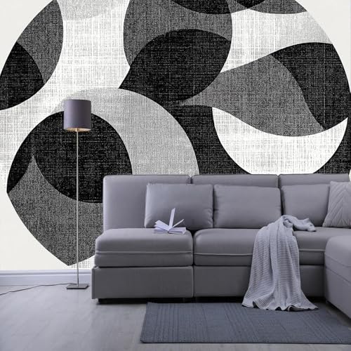 Poster trompe l'oeil mural 3D au design géométrique luxe