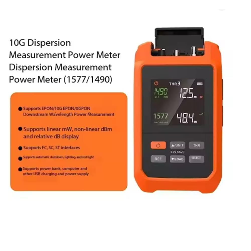 Mètre de Puissance Optique à Division de Longueur D'Onde 10G PON Compatible EPON/10G EPON/XGPON - -613 avec VFL 30Mw 1577/1490 Nm Tout-En-Un.
