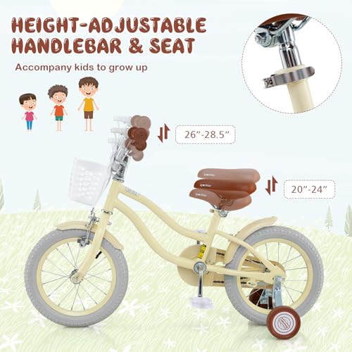 Image of BABY JOY Kids Bike, 12 14 16 18 20 Inch Boys Girls Bike w /Removable Basket