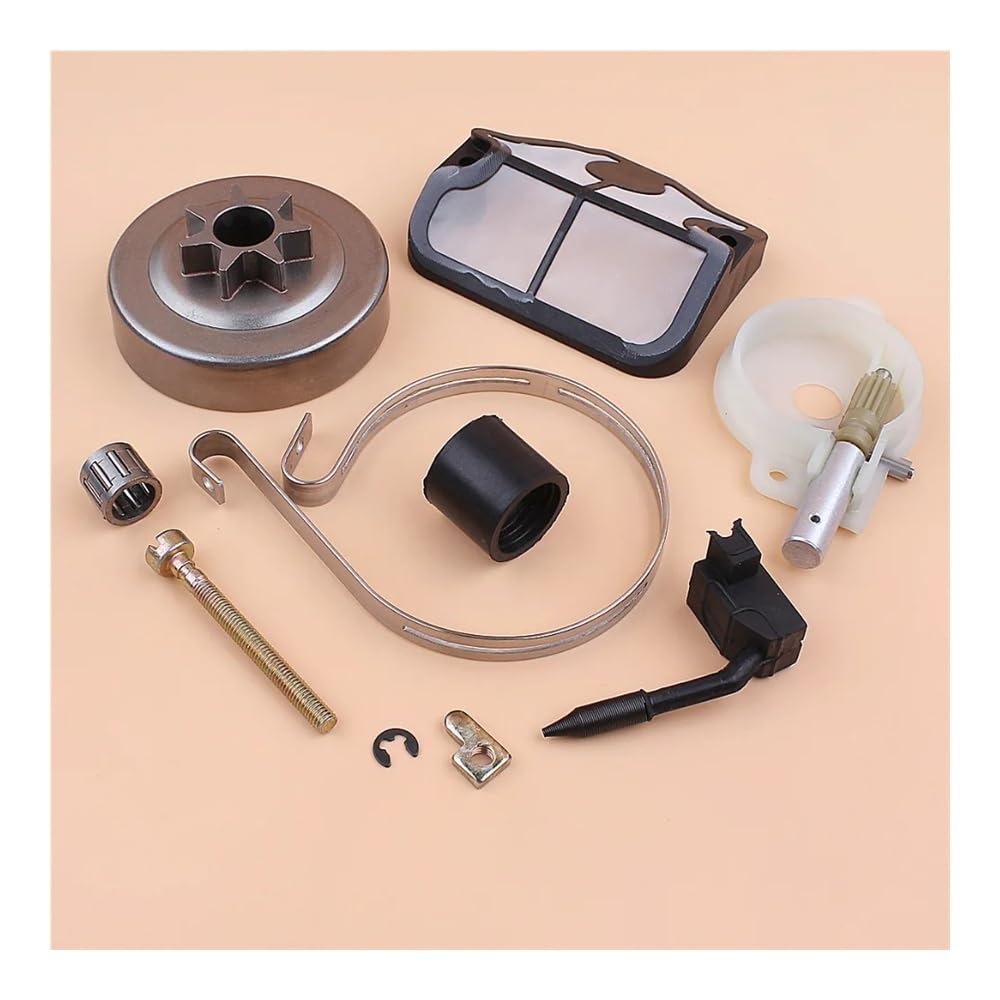 Kit de Tensor de Cadena de Aceite for Tambor de Embrague, Banda de Freno, Compatible con motosierras 142, 141, 137, 136, 36 y 41.