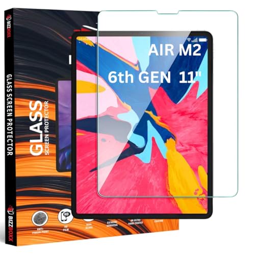Image of Tempered Glass Full Screen Protector For iPad 11-inch iPad Air M3 (7th generation, 2025) and compatible with Apple Tab Tablet M2 (6th generation, 2024) 11-inch