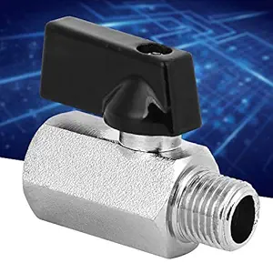 Air Compressors Ball Valve, 2Pcs Mini Abrasive Blasting Brass Pneumatic Ball Valve Air Compressors Valves Accessory G1/4in for Home Replaceable Parts