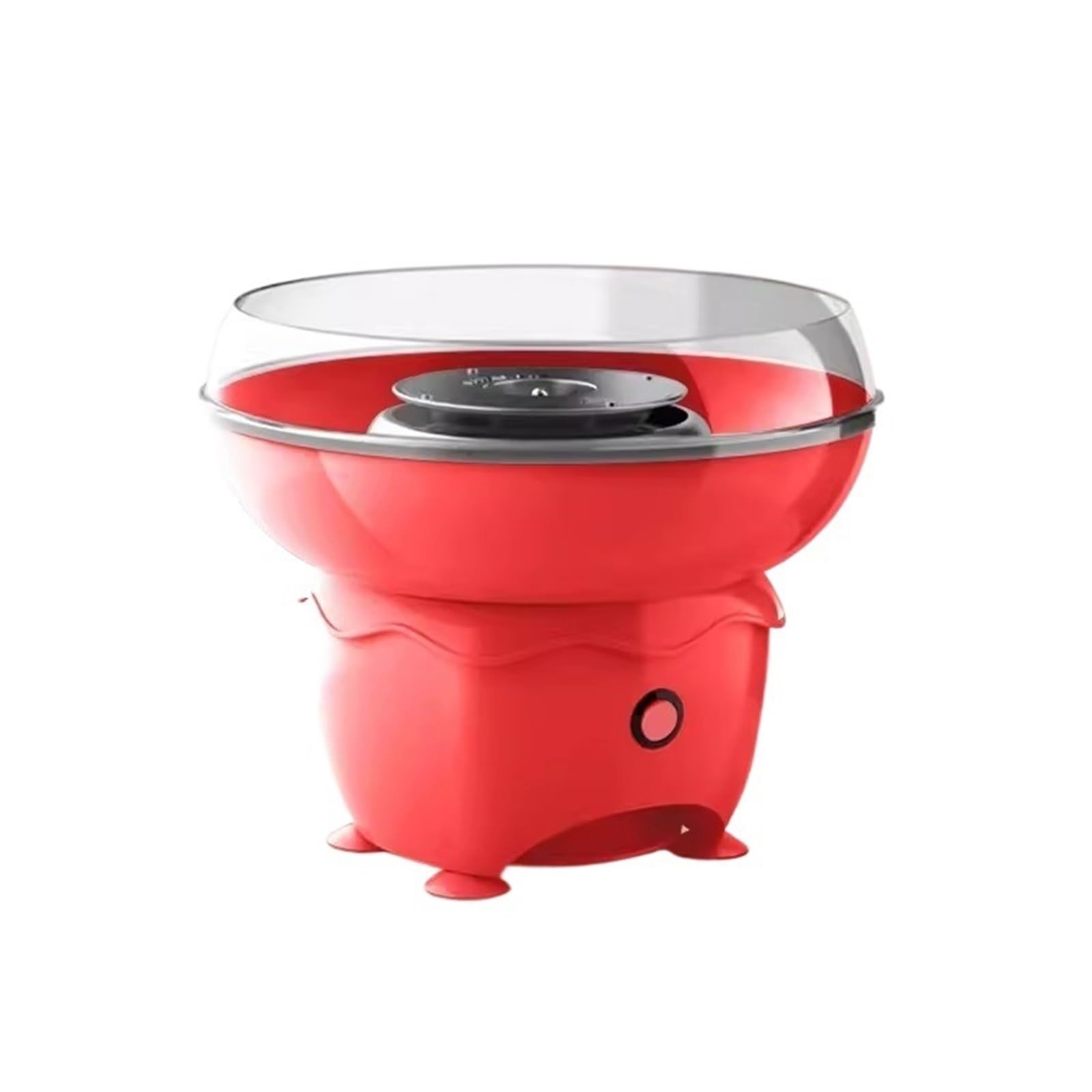 Haushalts-Mini-Vollautomatische kommerzielle Zuckerwatte-Maschine für Kinder, Retro-Vintage-Süßigkeitenmaschine (rot)