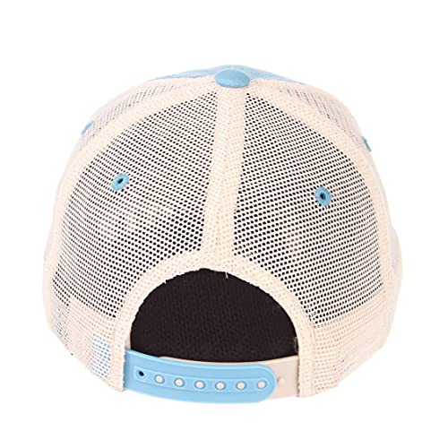 NCAA Zephyr North Carolina Tar Heels Mens University Relaxed Hat, Adjustable, Team Color/Stone - Thumbnail 2