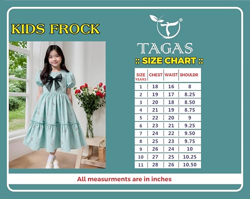 Image of Tagas Girls' Princess Dress for Girls|Girls Dress| Birthday Frock for Girl| (KD-215)