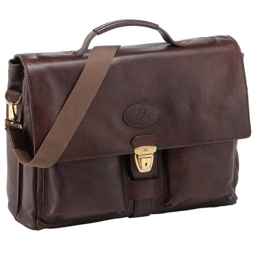 Sesso: unisex The Bridge Sfoderata - Borsa da uomo con scomparto per laptop, 41 cm, colore: Marrone