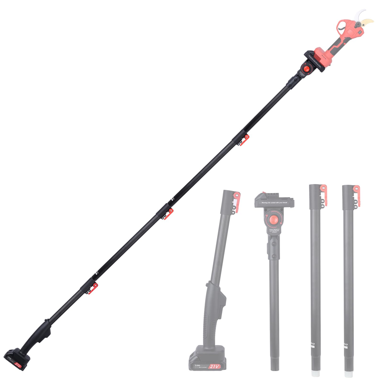 Asta Telescopica 2M per Forbici da Potatura: Potatura Elettriche Telescopica per Batterie Makita B serie 18V- （Prima di effettuare un ordine, verificare con il venditore il modello appropriato）