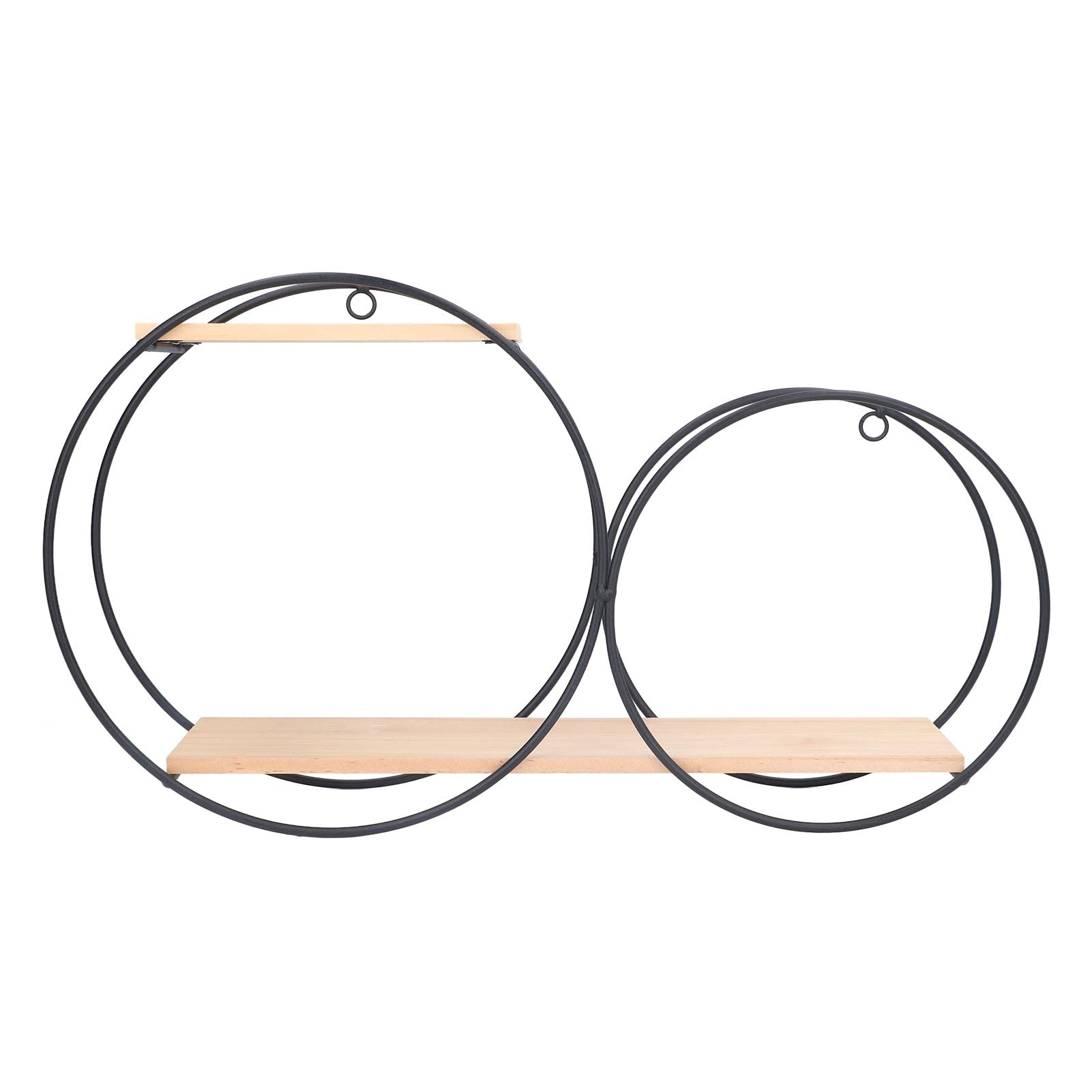 Otufan Round Shelf, Wall Shelf Living Room Wall Iron Shelf 17.7 X 9.8 for Wall Display Round Decorative Hanging Shelf
