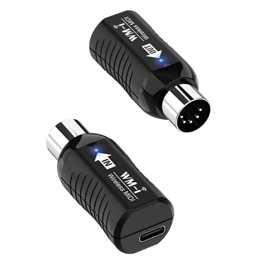Sistema MIDI inalámbrico de latencia ultra baja para guitarra eléctrica, mini sistema de transmisión inalámbrica MIDI, conectividad de guitarra