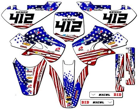 2000-2009 DRZ 110 MERICA Usa Senge Graphics Base Kit Compatible with Suzuki
