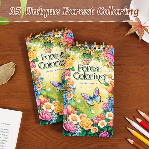 Mini livre de coloriage Forest Dreams, cadeau idéal de Noël - 3