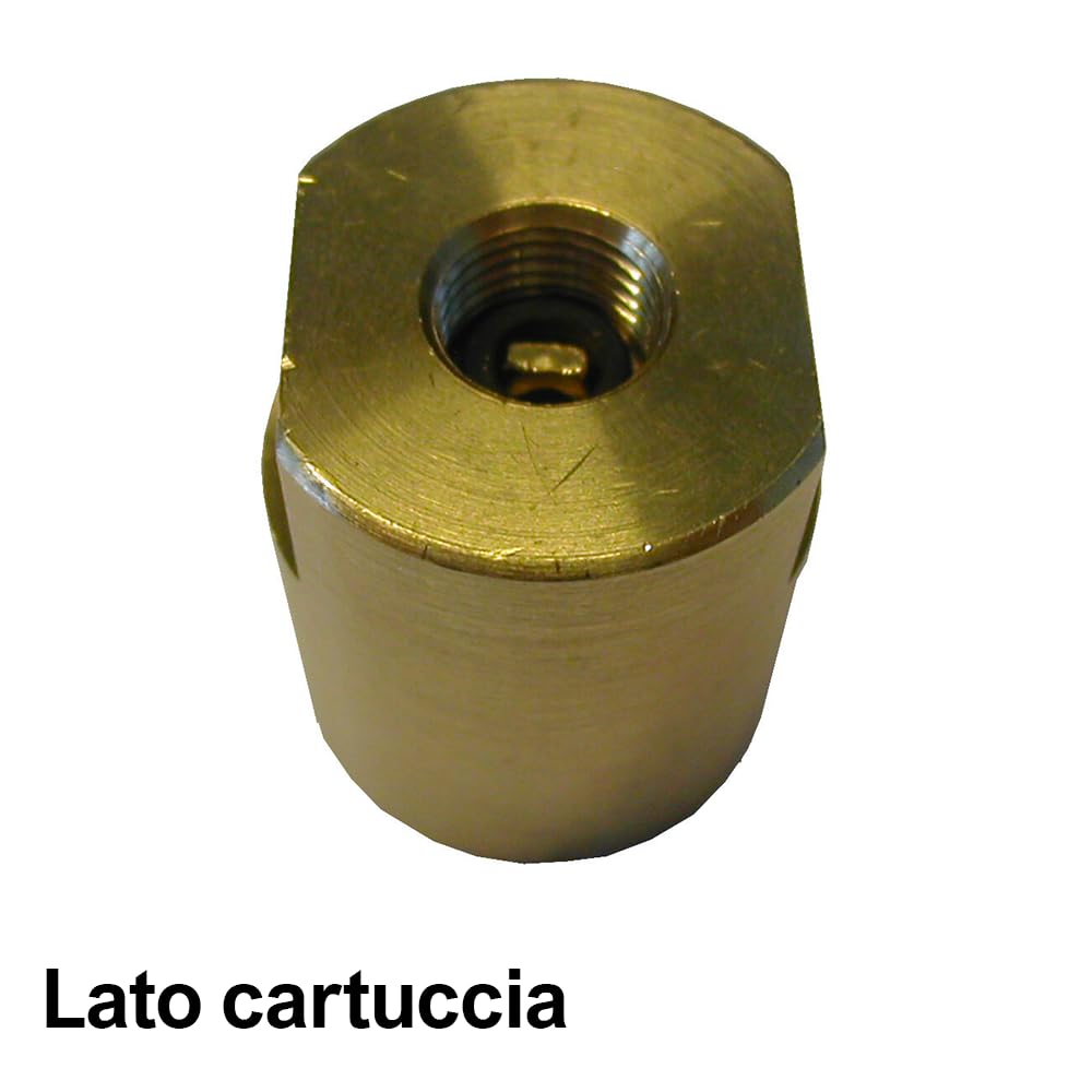 3S SuperSamaStore Riduzione per Cartucce di Azoto 1Lt con Valvola Premispillo e Guarnizione in Teflon, da Abbinare a Regolatore di Pressione con Valvola di Sicurezza, per Impianti HVAC/Refrigerazione