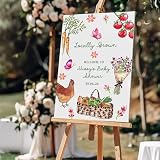Custom Locally Grown Harvest Welcome Poster, Personalized Name Date Sign, Watercolor...