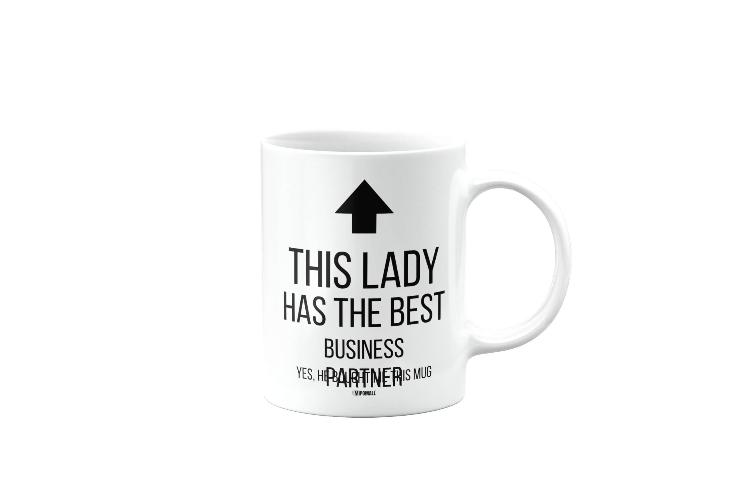 MIPOMALL This Lady has The Best Business Partner Mug, Funny, Joke, Silly, Gag, Birthday Gifts for Men or Women, Secret Santa, Presents for Christmas, Cup, mm-CA_251_28