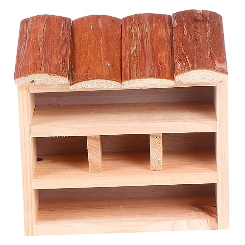 BEBEMOKO 鳥の巣 装飾的な鳥の家 小さい 屋外の鳥かご 描きました ケージ ネスト セキセイインコの巣箱 ために 木の鳥小屋 木の鳥の家 鳥の家の飾り 庭の鳥の家 家の鳥の家 木製品