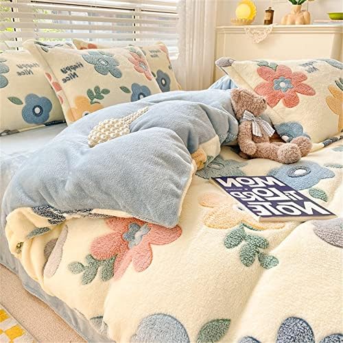 Morbuy Funda Nórdica de Franela, Invierno Reversible Terciopelo d...