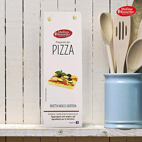 Molino Rossetto Italian Pizza Dough Mix for Gourmet Homemade Pizza Crust 17.6oz (500g) - Pack of 4 - Thumbnail 5