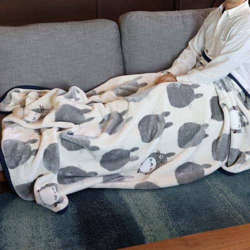 Couverture Totoro Marushin Silhouette grand plaid lit canapé doux Taille L