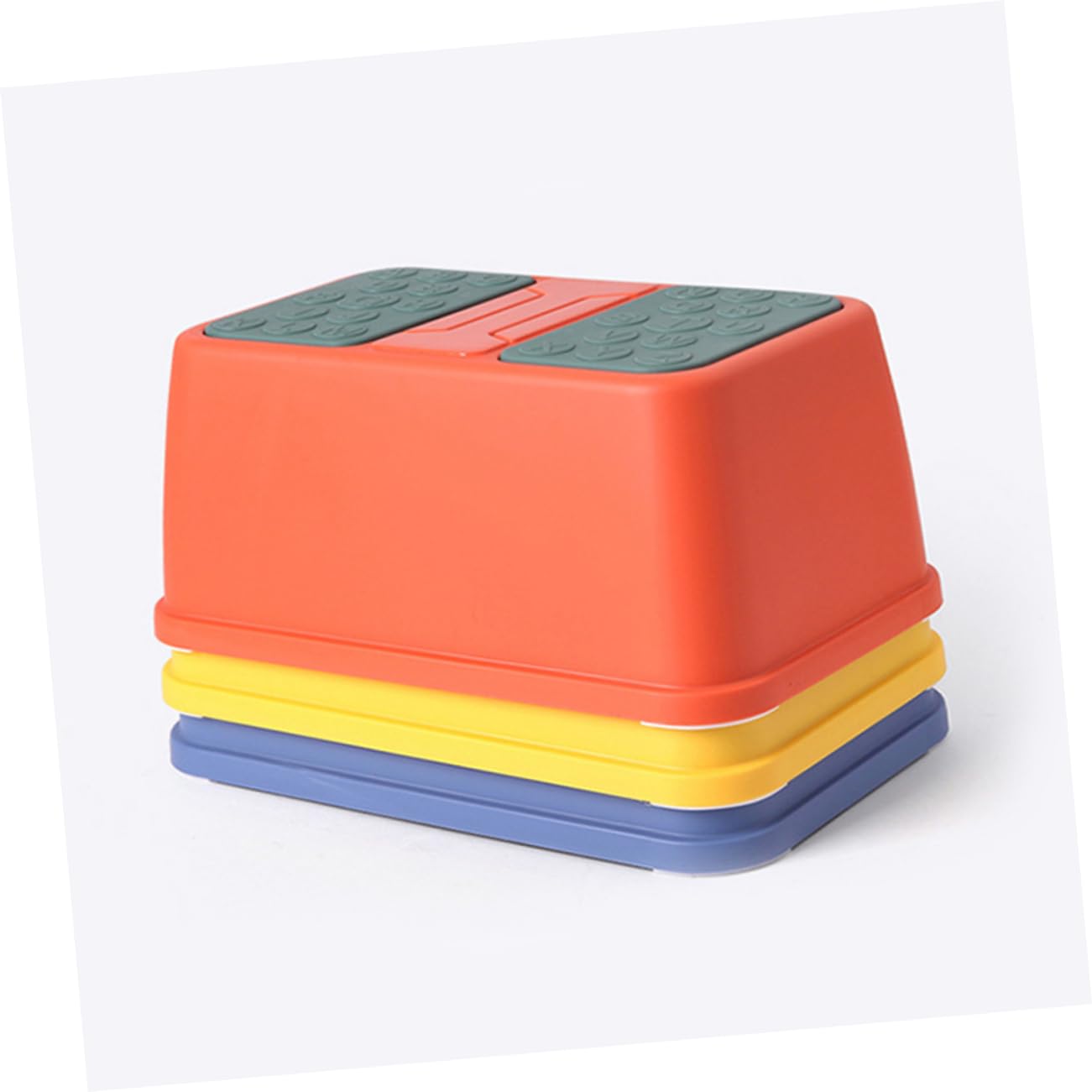 1pieza Escabel Infantil Antideslizante De Plástico para Lavabo y Baño De Mano para Azul