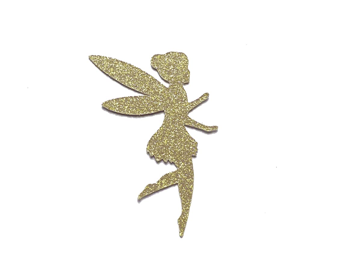 Fairy Cut Out, 20 Pieces, 1.5" - 6", Glitter Paper, Fantasy Style, Fairy Theme, Silver Color, Reusable, Die-cut Craft Decoration-image-39
