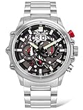 Herren - Armbanduhr POLICE -Schmuck-Sets Edelstahl PL16018JS.13M