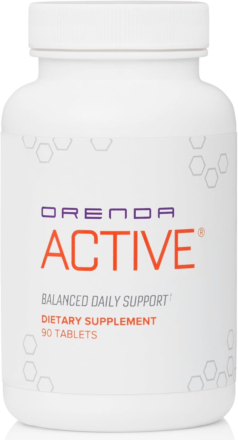 Orenda Active® - Infused with Prickly Pear, Asparagus Extracts, and a Potent Blend of Essential Nutrients, Energy Boost, Immune Support, and Glowing Skin. Proteins, Vitamin E, CoQ10, 90 Capsules