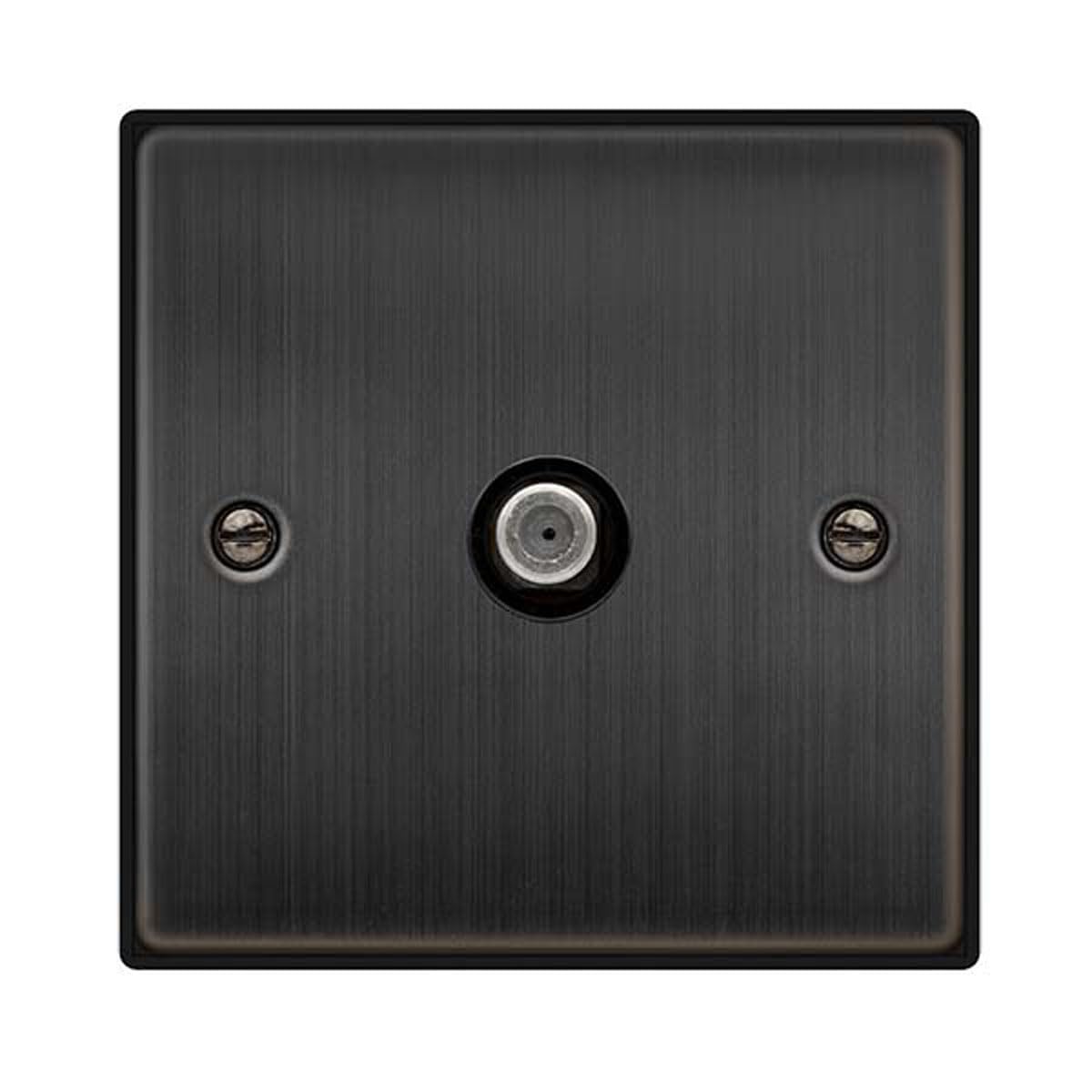 Click Matt Bronze Satellite Socket 1 Gang