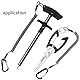 LJFEA Outdoors 3 Pack Spiralkabel,Spiral Schlüsselanhänger, Sicherungsband, Schlüsselband, Sicherungsseil mit Karabiner: Haushalt, Boot, Angeln, Outdoor
