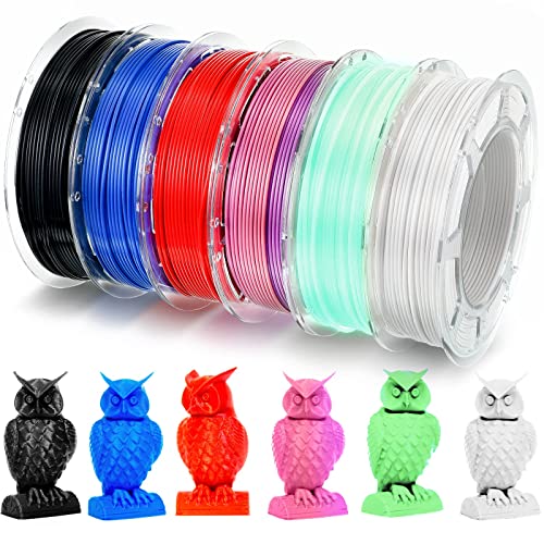 6 Colors PLA 3D Printer Filament Bundle 1.75mm PLA Printing ...
