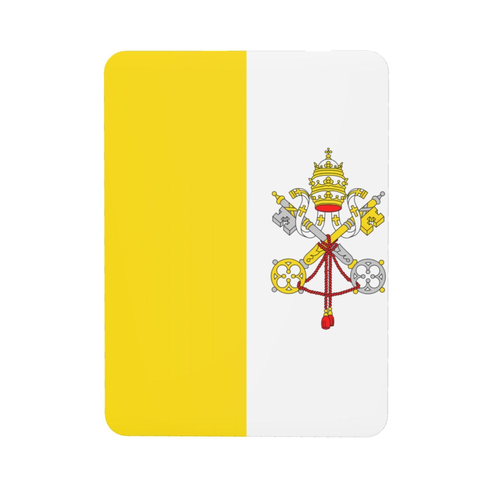 Vatican Flag Soft Magnetic Refrigerator Magnets with Creative Printing, Decorative Magnetic Stickers